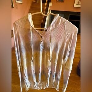 POL Long Sleeve Tie Dye Hooded Top – Size L Brand New Without Tags